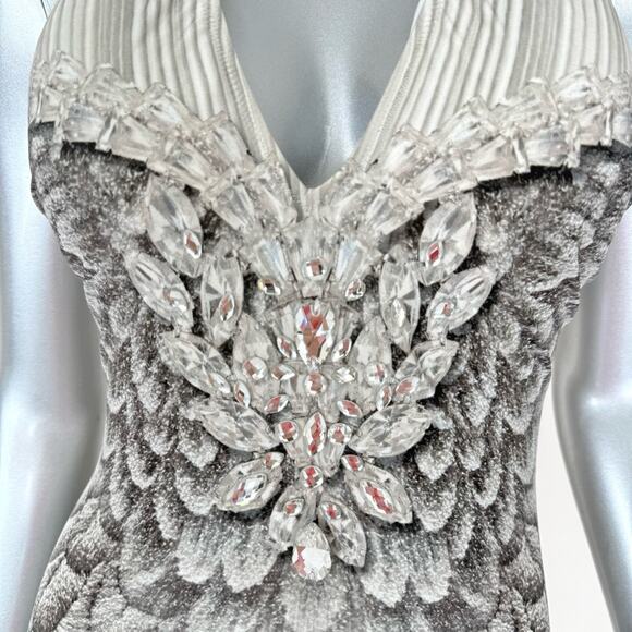 Women one piece swimsuit with crystals size 10 US - Picture 2 of 4